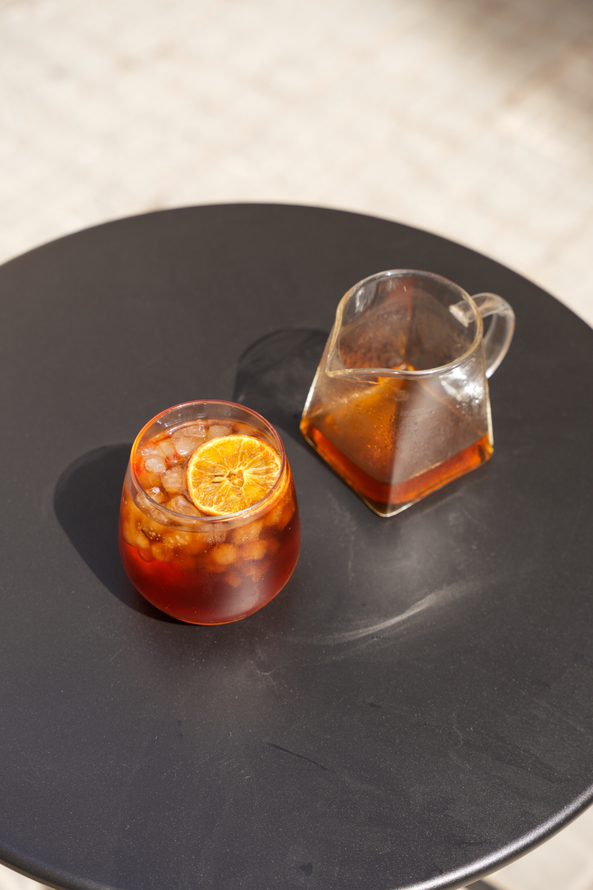 Cold brew con naranja