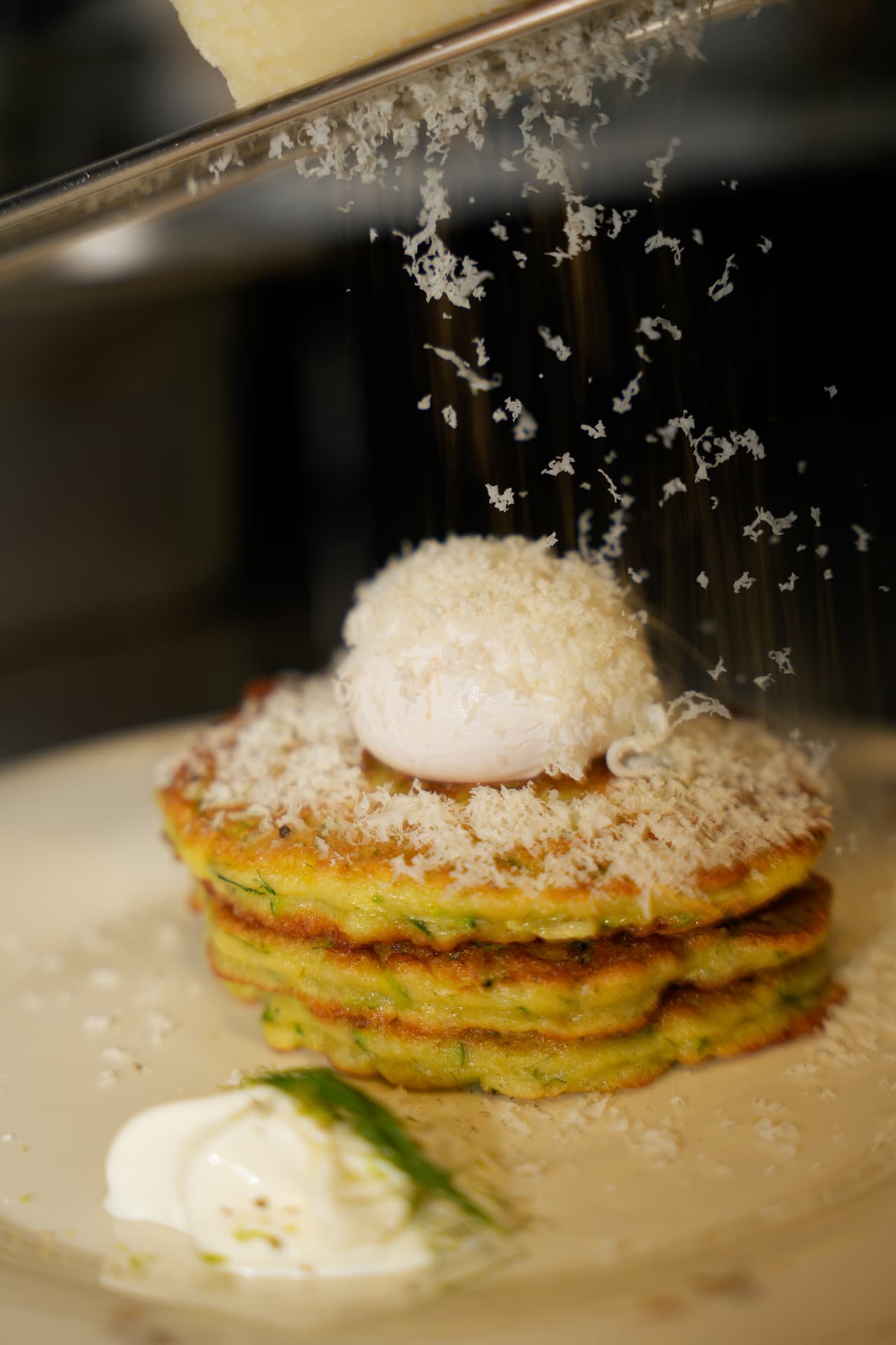 Tortitas de calabacín con parmesano